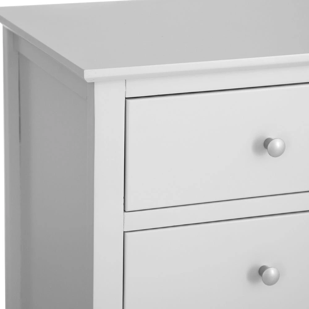 Wilmslow Grey Painted 5 Drawer Tallboy 4 Wilmslow Grey Painted 5 Drawer Tallboy - Image 4
