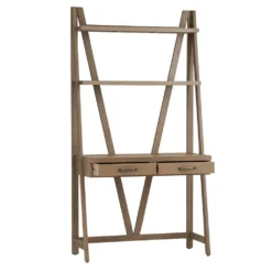 Falmouth Oak Desk Bookcase -Furniture Specialty Store fo dbc 1 2