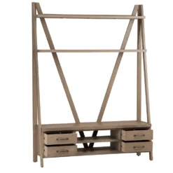 Falmouth Oak Bookcase TV Unit -Furniture Specialty Store fo tvbc 1 2