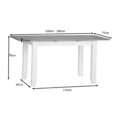 Gloucester Midnight Grey Painted 1.2m Extending Dining Table 33 Gloucester Midnight Grey Painted 1.2m Extending Dining Table -Furniture Specialty Store ga 12bet dimensions 1