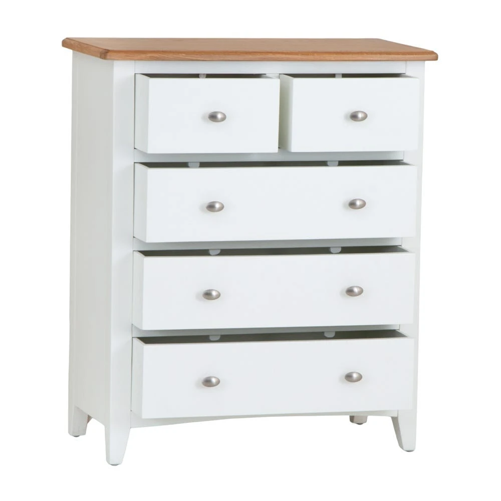 Gloucester White Painted 2 Over 3 Chest 3 Gloucester White Painted 2 Over 3 Chest - Image 3