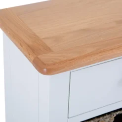 Gloucester White Painted 1 Drawer 3 Wicker Basket Cabinet -Furniture Specialty Store ga c13 w 5