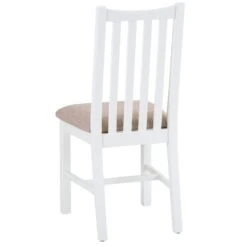Gloucester White Painted Dining Chair Fabric Seat -Furniture Specialty Store ga chf w 3