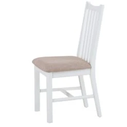 Gloucester White Painted Dining Chair Fabric Seat -Furniture Specialty Store ga chf w 4