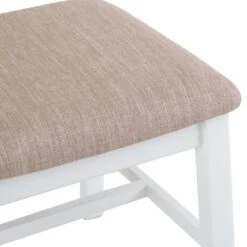 Gloucester White Painted Dining Chair Fabric Seat -Furniture Specialty Store ga chf w 6