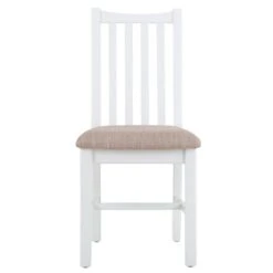 Gloucester White Painted Dining Chair Fabric Seat -Furniture Specialty Store ga chf w 9