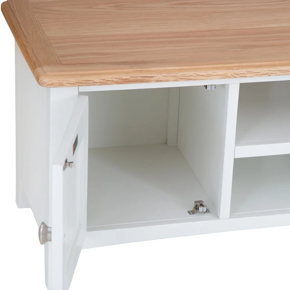Gloucester White Painted Large TV Unit 10 Gloucester White Painted Large TV Unit - Image 10