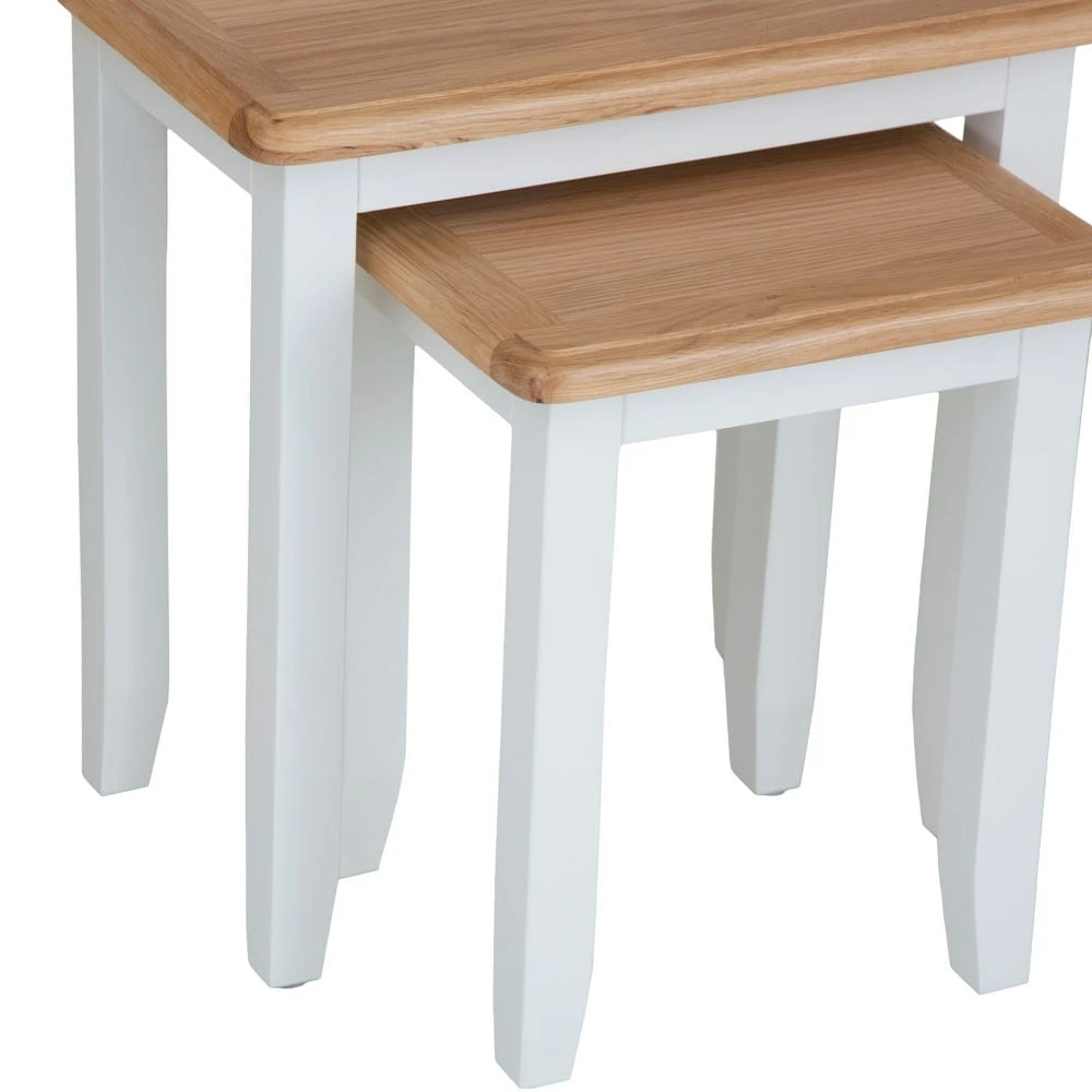 Gloucester White Painted Nest Of 2 Tables 4 Gloucester White Painted Nest Of 2 Tables - Image 4