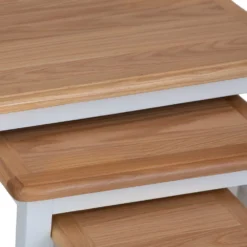 Gloucester White Painted Nest Of 3 Tables 10 Gloucester White Painted Nest Of 3 Tables -Furniture Specialty Store ga n3t 3