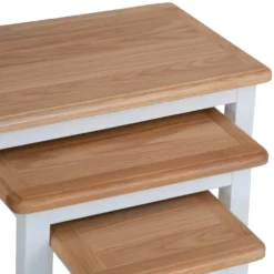 Gloucester White Painted Nest Of 3 Tables 11 Gloucester White Painted Nest Of 3 Tables -Furniture Specialty Store ga n3t 4