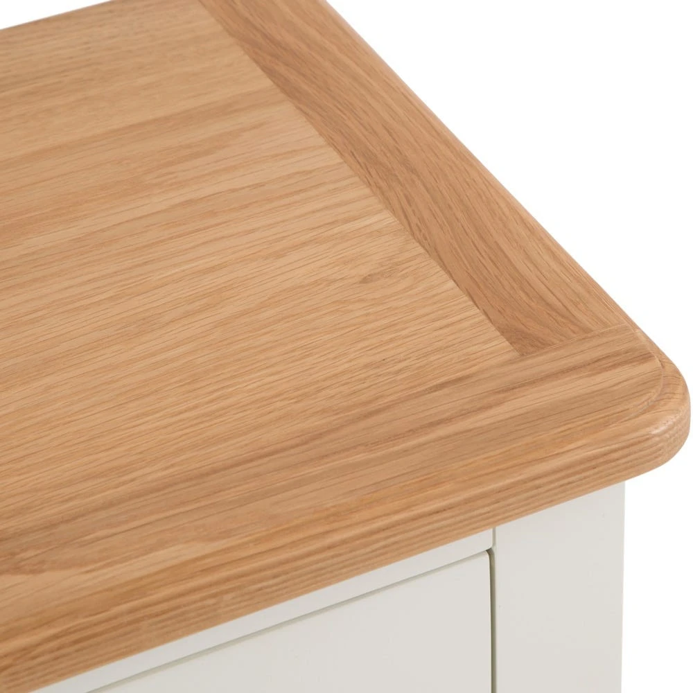 Gloucester White Painted Slim 2 Drawer Bedside Table 5 Gloucester White Painted Slim 2 Drawer Bedside Table - Image 5