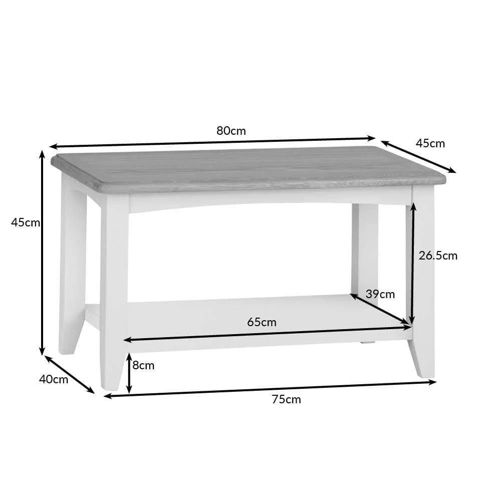 Gloucester Midnight Grey Painted Small Coffee Table 9 Gloucester Midnight Grey Painted Small Coffee Table - Image 9