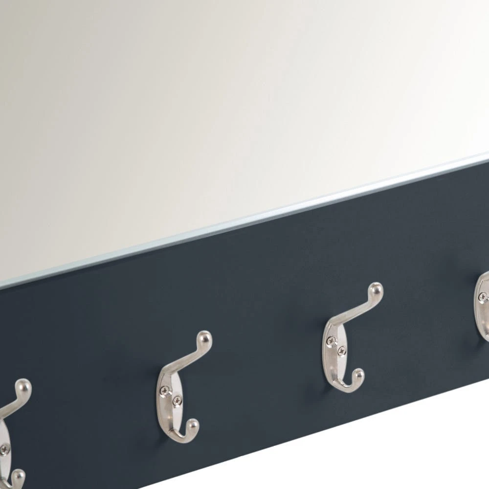 Gloucester Midnight Grey Painted Mirrored Coat Rack 5 Gloucester Midnight Grey Painted Mirrored Coat Rack - Image 5