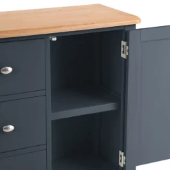 Gloucester Midnight Grey Painted 2 Door 3 Drawer Large Sideboard -Furniture Specialty Store gag ls w 3