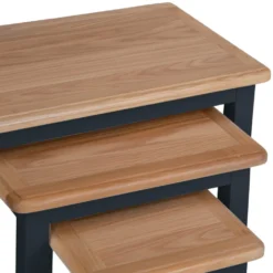 Gloucester Midnight Grey Painted Nest Of 3 Tables -Furniture Specialty Store gag n3t 4