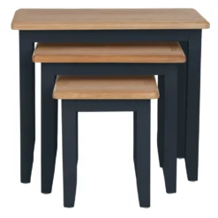 Gloucester Midnight Grey Painted Nest Of 3 Tables -Furniture Specialty Store gag n3t 5