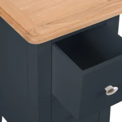 Gloucester Midnight Grey Painted Slim 2 Drawer Bedside Table -Furniture Specialty Store gag sbsc w 3