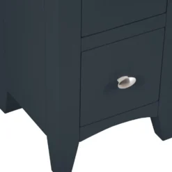 Gloucester Midnight Grey Painted Slim 2 Drawer Bedside Table -Furniture Specialty Store gag sbsc w 7