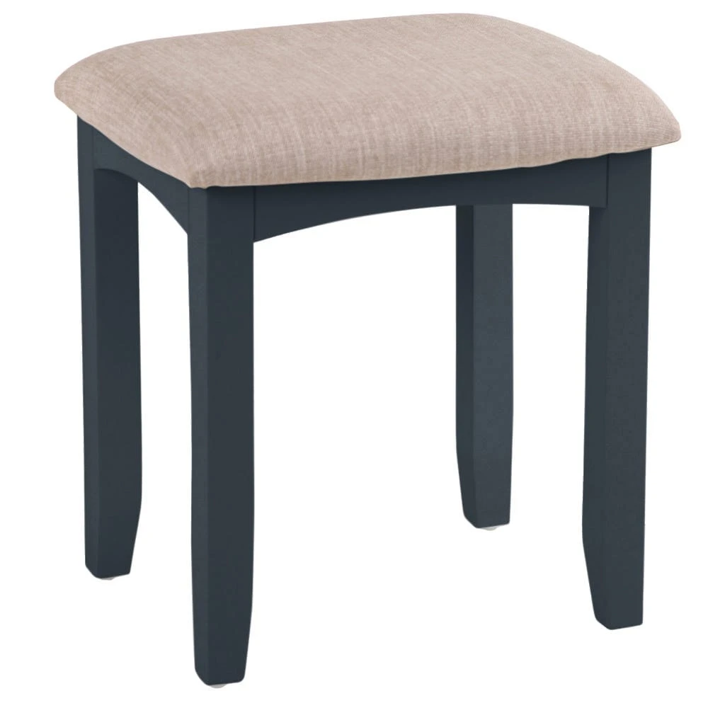 Gloucester Midnight Grey Painted Dressing Stool 2 Gloucester Midnight Grey Painted Dressing Stool - Image 2