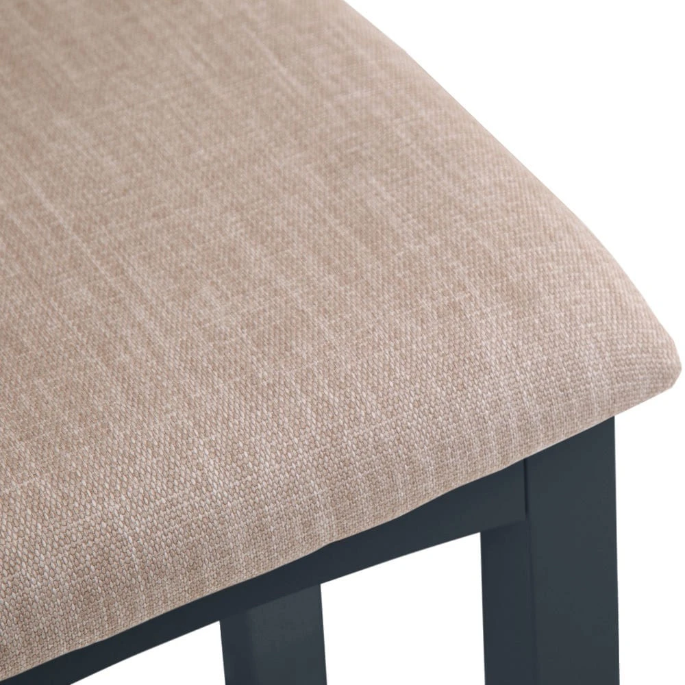 Gloucester Midnight Grey Painted Dressing Stool 4 Gloucester Midnight Grey Painted Dressing Stool - Image 4