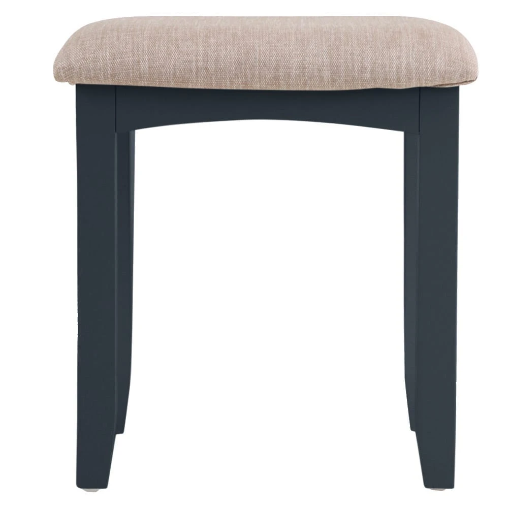 Gloucester Midnight Grey Painted Dressing Stool 5 Gloucester Midnight Grey Painted Dressing Stool - Image 5