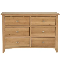 Gloucester Oak Chest Of 6 Drawers -Furniture Specialty Store gao 6dc 9
