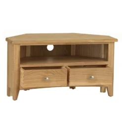 Gloucester Oak Corner TV Unit -Furniture Specialty Store gao ctv 2