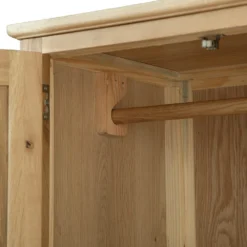 Gloucester Oak 2 Door Wardrobe With Drawer -Furniture Specialty Store gao gwr 4