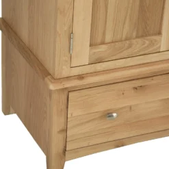Gloucester Oak 2 Door Wardrobe With Drawer -Furniture Specialty Store gao gwr 9