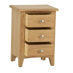 Gloucester Oak Large 3 Drawer Bedside Table -Furniture Specialty Store gao lbsc 2