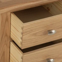 Gloucester Oak Large 3 Drawer Bedside Table -Furniture Specialty Store gao lbsc 3