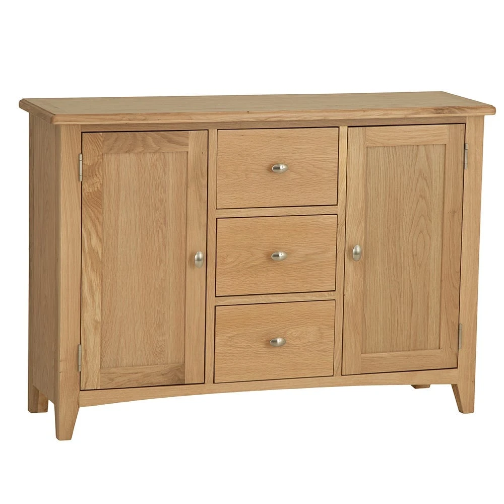 Gloucester Oak 2 Door 3 Drawer Large Sideboard 2 Gloucester Oak 2 Door 3 Drawer Large Sideboard - Image 2