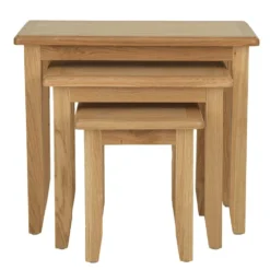 Gloucester Oak Nest Of 3 Tables -Furniture Specialty Store gao n3t 6