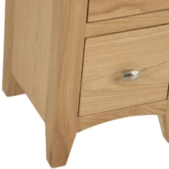 Gloucester Oak Slim 2 Drawer Bedside Table -Furniture Specialty Store gao sbsc 5