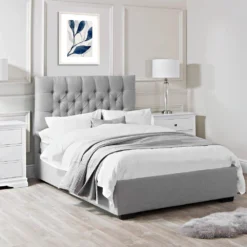Richmond End Lift Ottoman Super King Size Bed Frame Grey