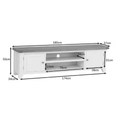 Hampshire White Painted Oak Extra Large TV Unit 18 Hampshire White Painted Oak Extra Large TV Unit -Furniture Specialty Store hampshirexltvdimensions 2