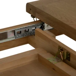 Wessex Smoked Oak 2.0m Extending Cross Leg Dining Table -Furniture Specialty Store ho 20bet 12