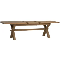 Wessex Smoked Oak 2.0m Extending Cross Leg Dining Table -Furniture Specialty Store ho 20bet 4