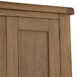 Wessex Smoked Oak 3 Door Wardrobe -Furniture Specialty Store ho 3dr12