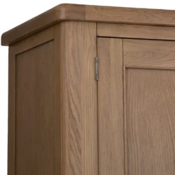 Wessex Smoked Oak 3 Door Wardrobe -Furniture Specialty Store ho 3dr14