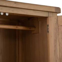 Wessex Smoked Oak 3 Door Wardrobe -Furniture Specialty Store ho 3dr3