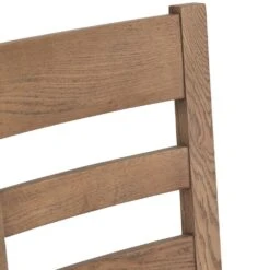 Wessex Smoked Oak Ladder Back Dining Chair With Natural Check Seat -Furniture Specialty Store ho chf n 7