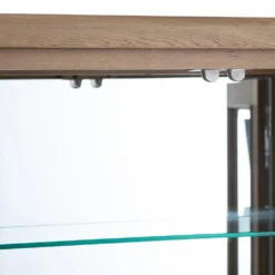 Wessex Smoked Oak Extra Large Tall Drinks Cabinet -Furniture Specialty Store ho dc co10