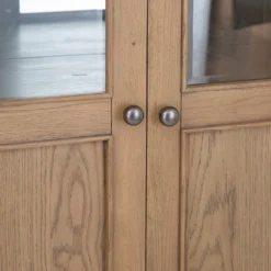 Wessex Smoked Oak Extra Large Tall Drinks Cabinet -Furniture Specialty Store ho dc co15