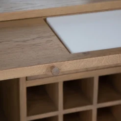 Wessex Smoked Oak Extra Large Tall Drinks Cabinet -Furniture Specialty Store ho dc co5