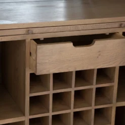 Wessex Smoked Oak Extra Large Tall Drinks Cabinet -Furniture Specialty Store ho dc co8