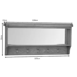 Wessex Smoked Oak Mirrored Coat Rack 19 Wessex Smoked Oak Mirrored Coat Rack -Furniture Specialty Store ho hbt 1