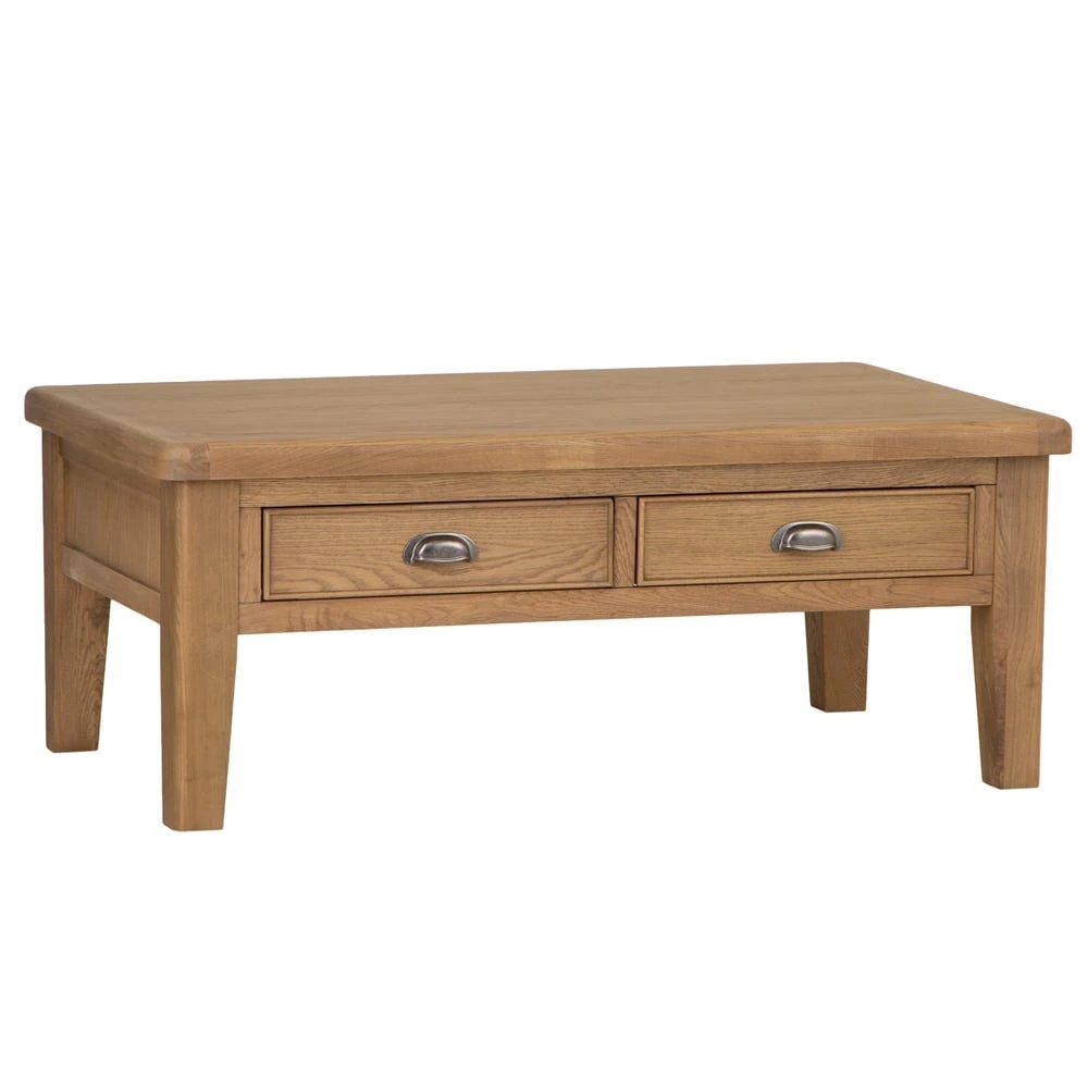 Wessex Smoked Oak Large Coffee Table 2 Wessex Smoked Oak Large Coffee Table - Image 2