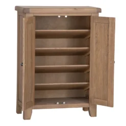 Wessex Smoked Oak Shoe Cupboard -Furniture Specialty Store ho shc co2
