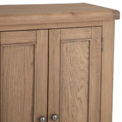 Wessex Smoked Oak Shoe Cupboard -Furniture Specialty Store ho shc co9